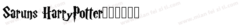 Saruns HarryPotter字体转换